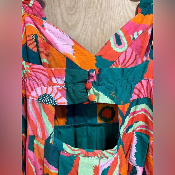 FARM Rio Vibrant Floral Dress with Pink and Green - Picture 8 of 10